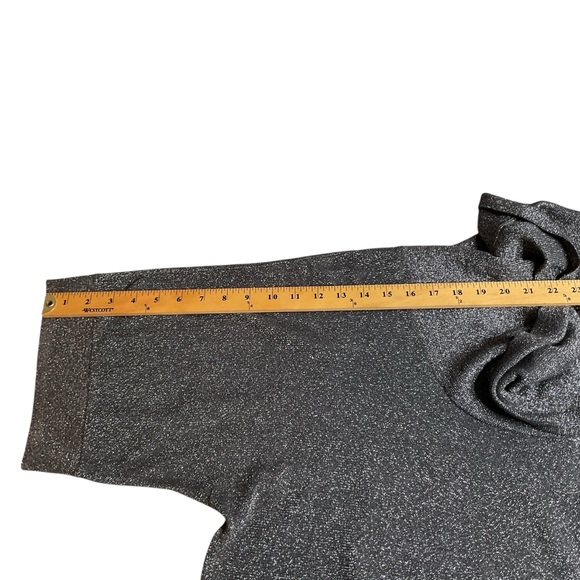 Michael Kors Shimmering Silver Cowl Neck Sweater - Picture 9 of 9